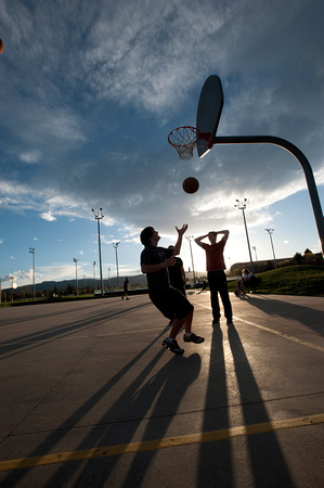 Pick-up basketball at Colorado State Universlty